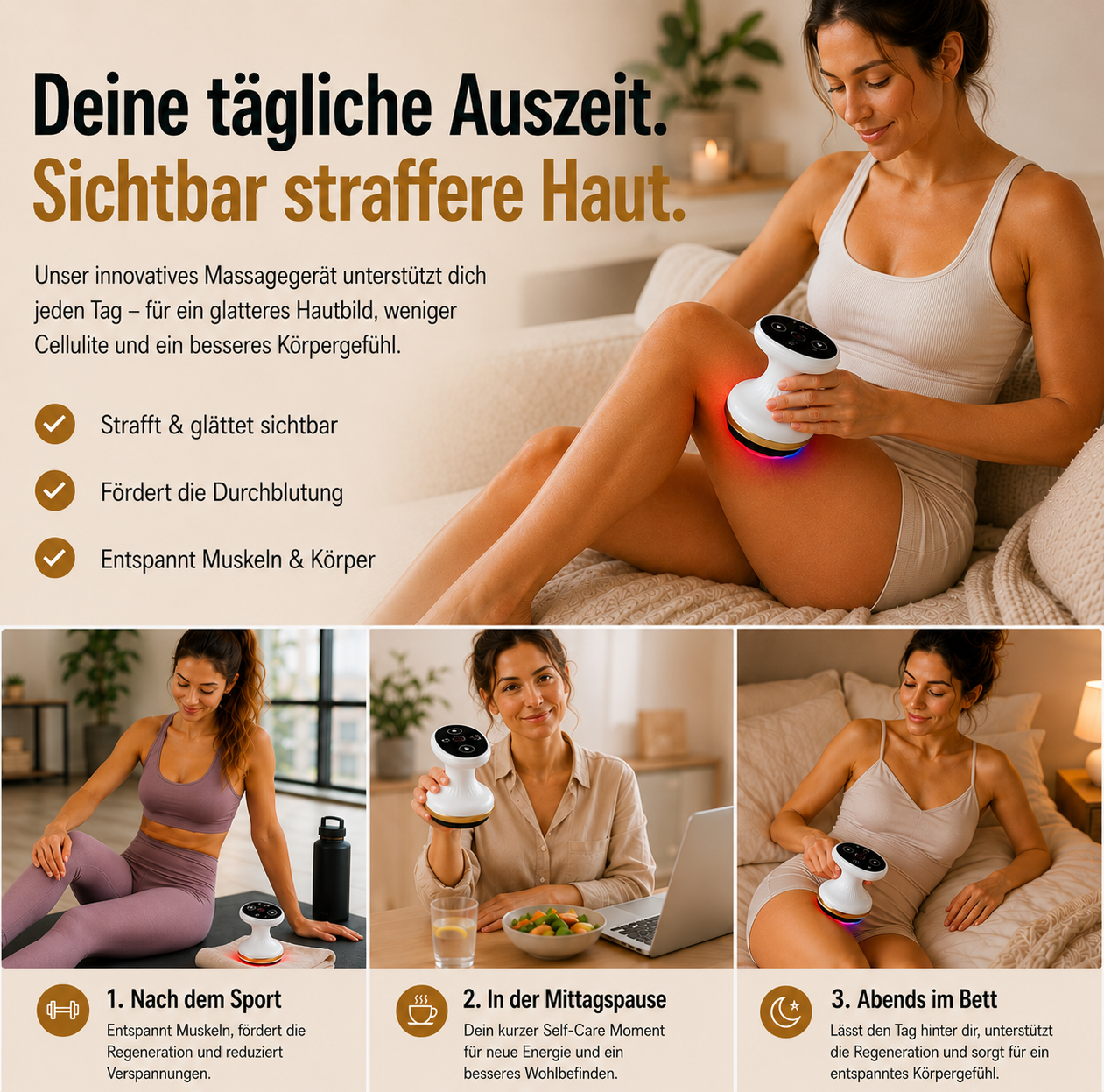 Alazo Body Sculpt Pro™ - 4 in 1 Körpermassage: glätten & lösen