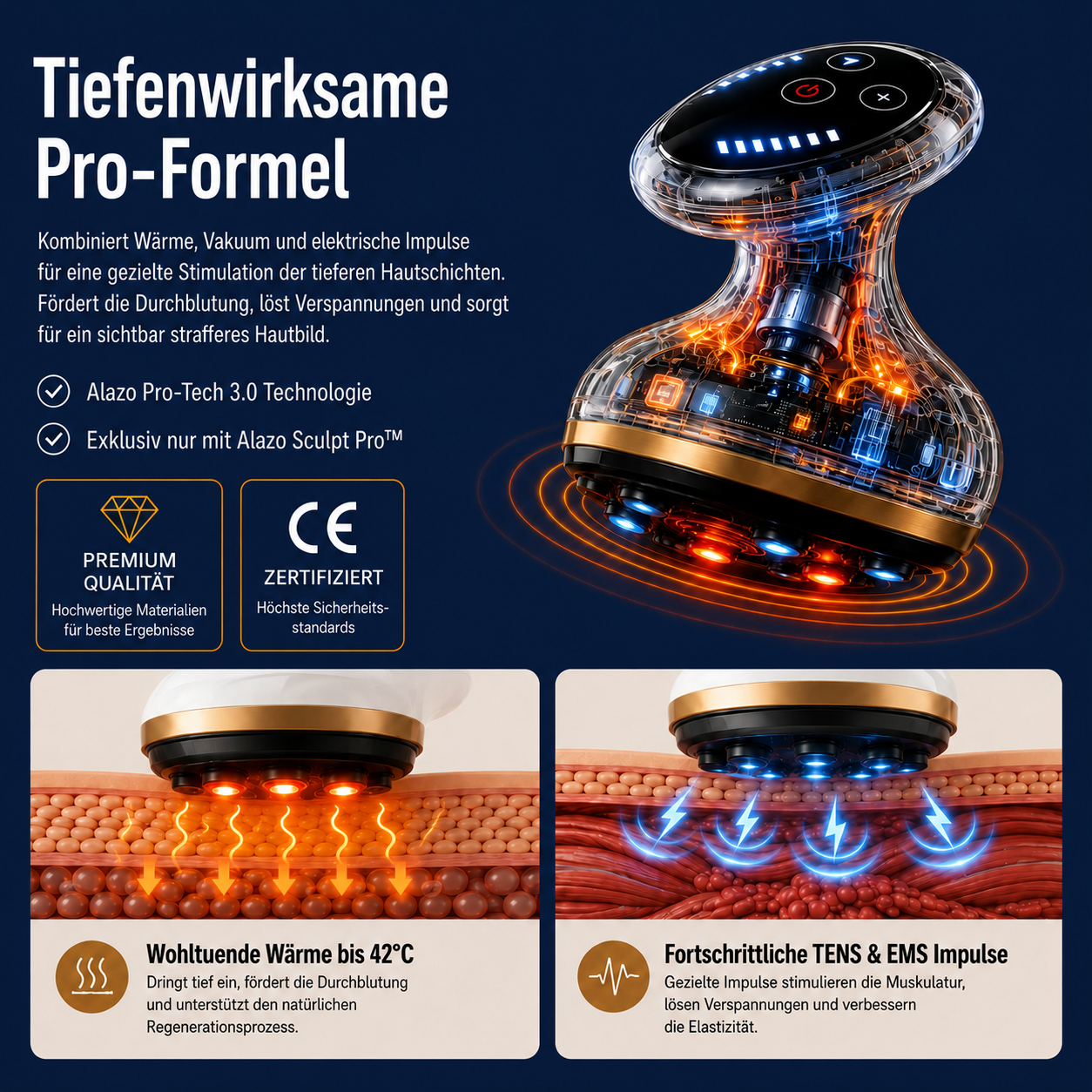 Alazo Body Sculpt Pro™ - 4 in 1 Körpermassage: glätten & lösen