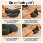 Alazo NeckRelax Pro™ - 3 in 1 Nackenmassage: Wärme & Ruhe