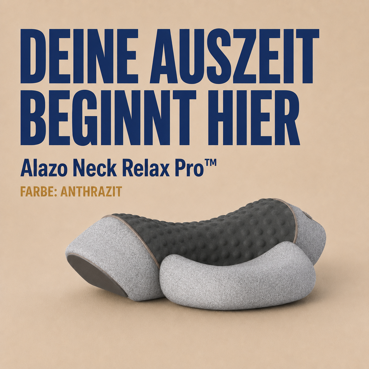 Alazo NeckRelax Pro™ - 3 in 1 Nackenmassage: Wärme & Ruhe